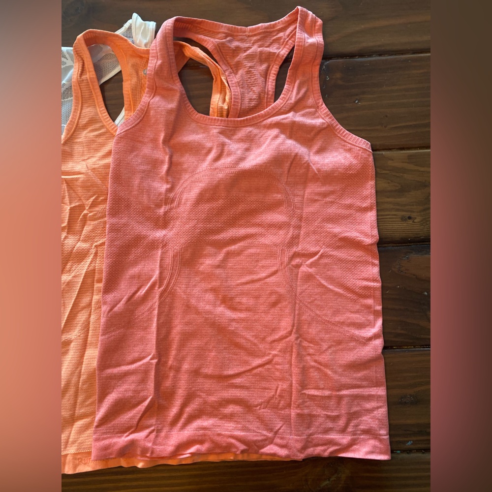Lululemon Athletica Pink Fitted Tank Top